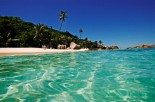 Cousine Island  - Beach from water